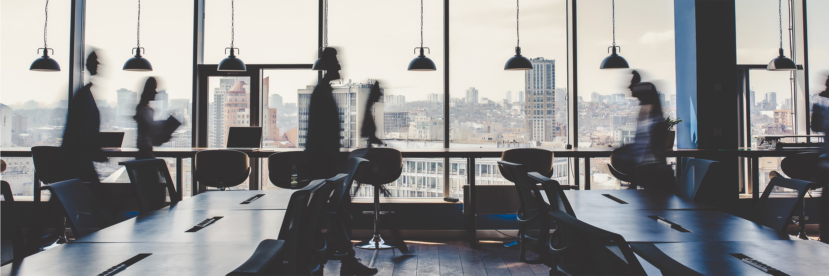 Group of people working in modern office