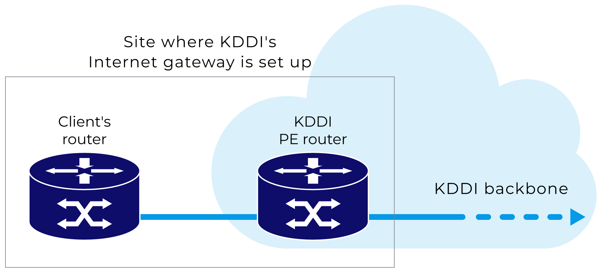 Figure: Provided configuration 1: Intra-site connection type