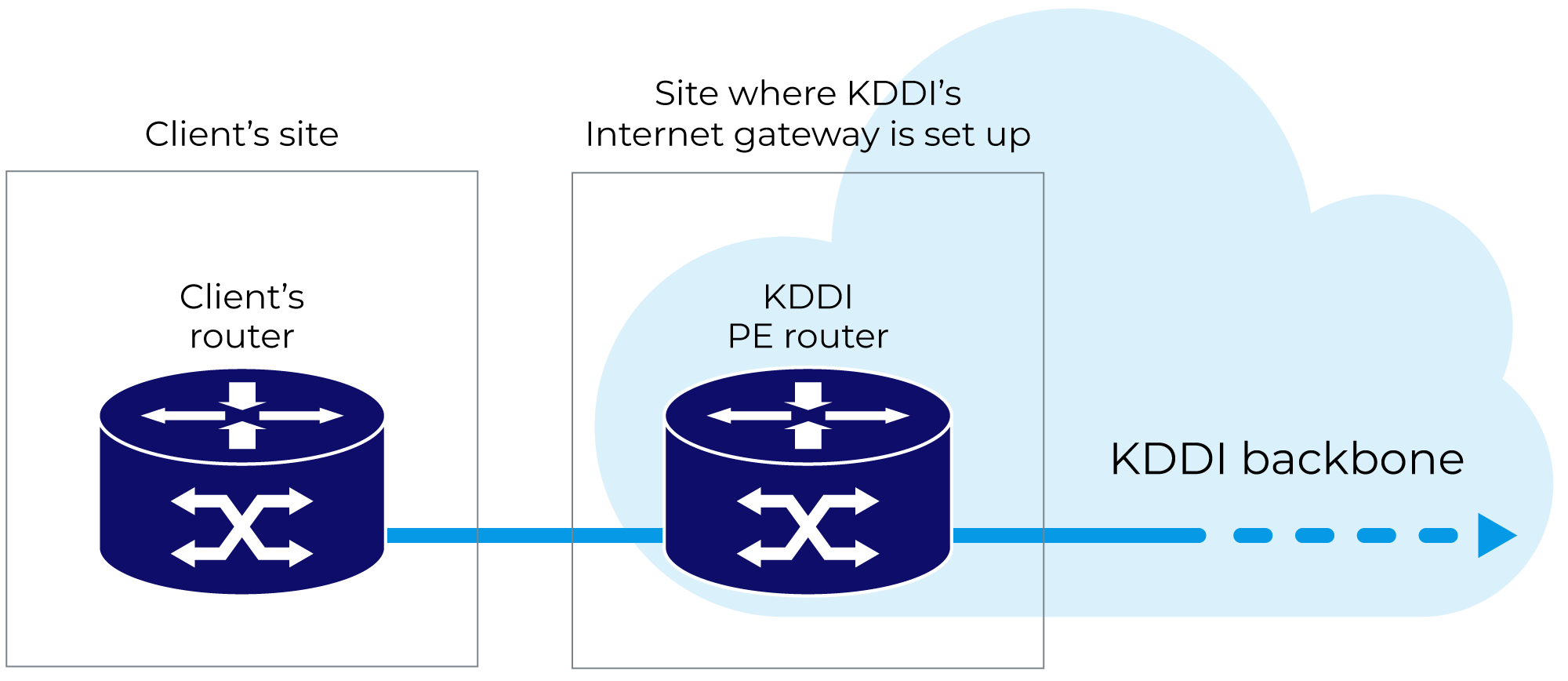 Figure: Provided configuration 2: Access line connection type