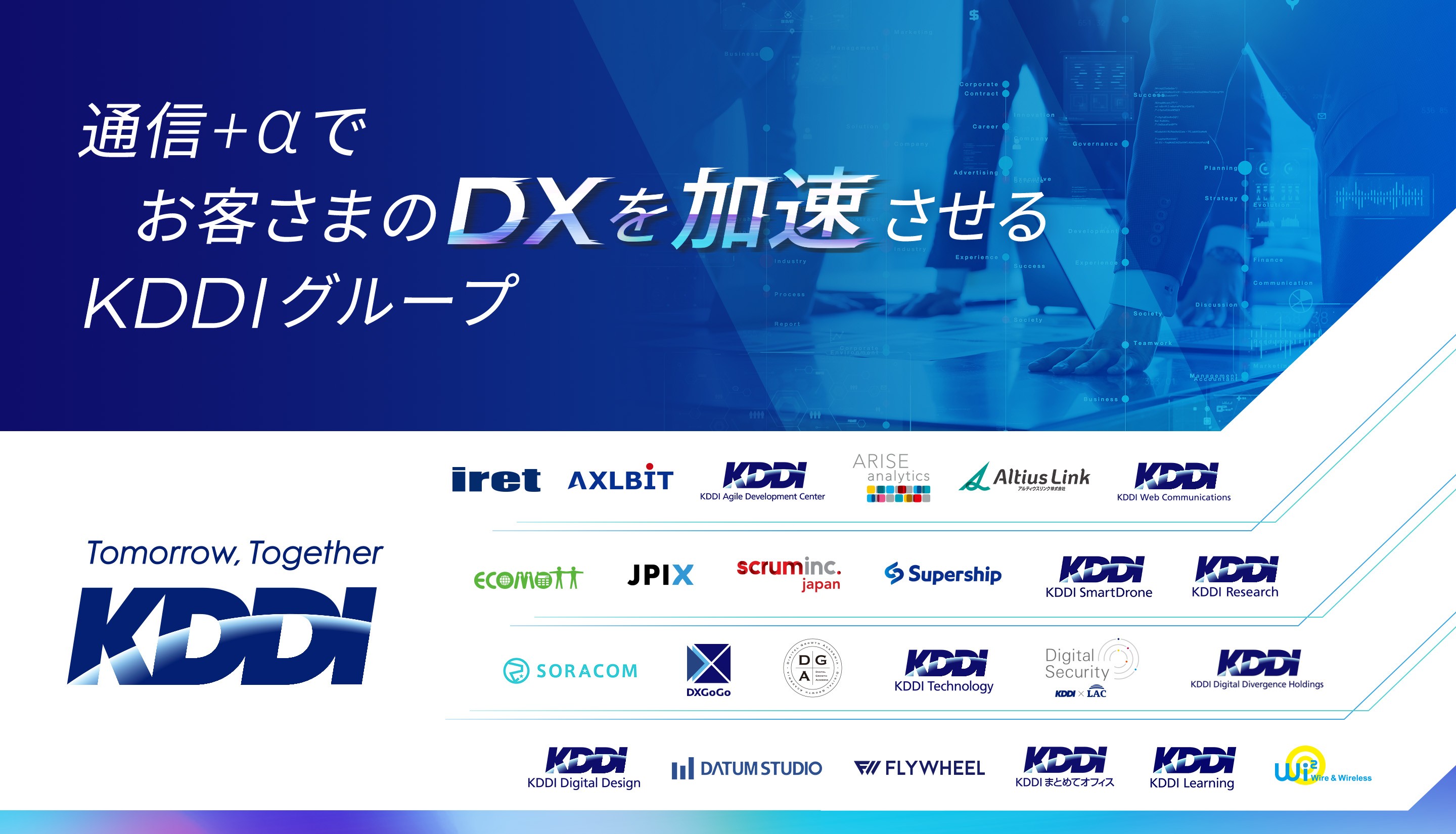 通信＋αでお客さまのDXを加速させるKDDIグループ