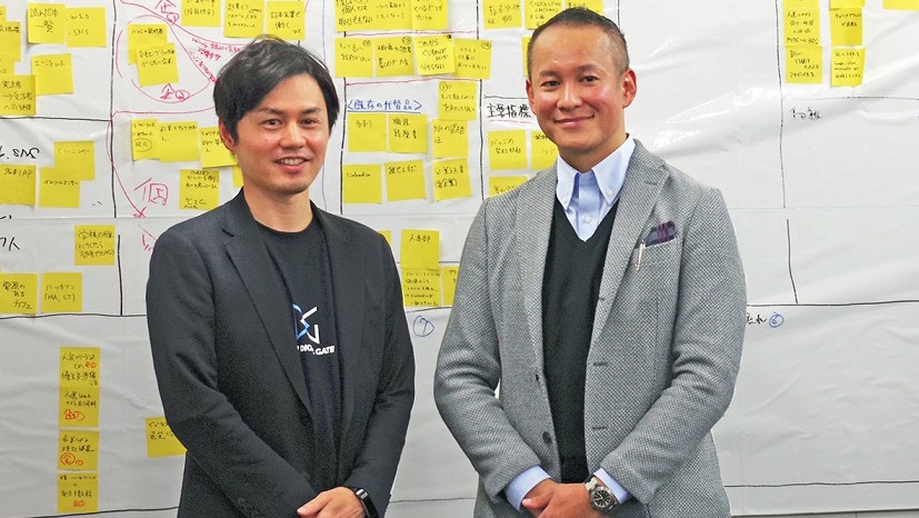 渡辺様とKDDI DIGITAL GATEセンター長 山根 隆行