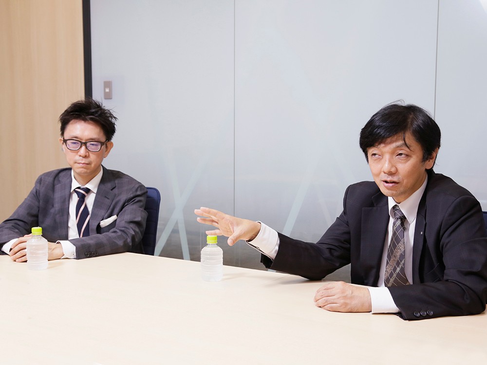 DGAへの期待を語る (左から高橋氏、松野)