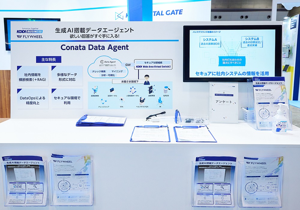 「Conata Data Agent」ブースの様子