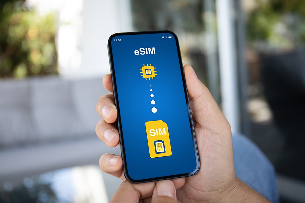 SIMを利用して副回線サービスを利用する人のイメージ画像