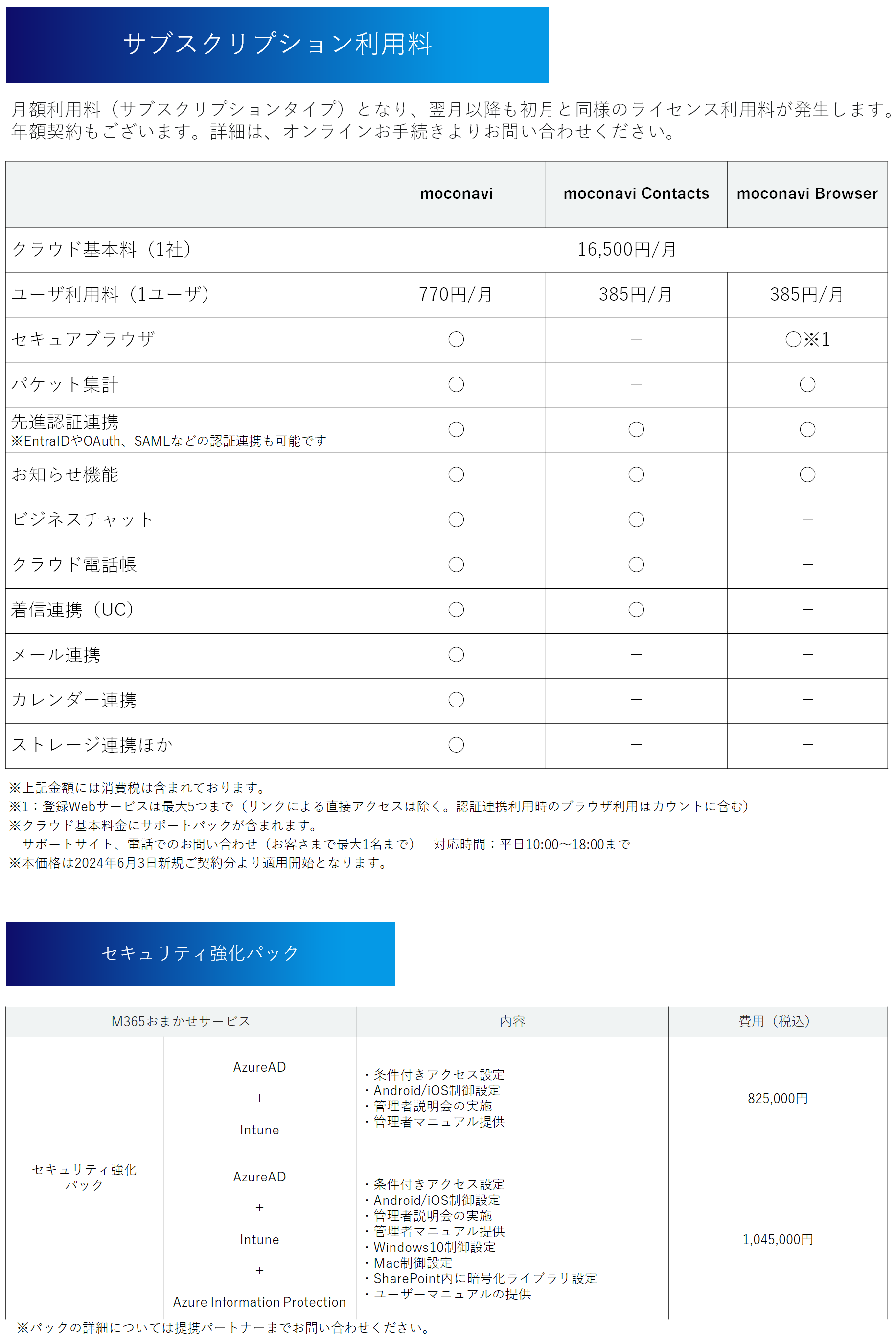 料金表の画像