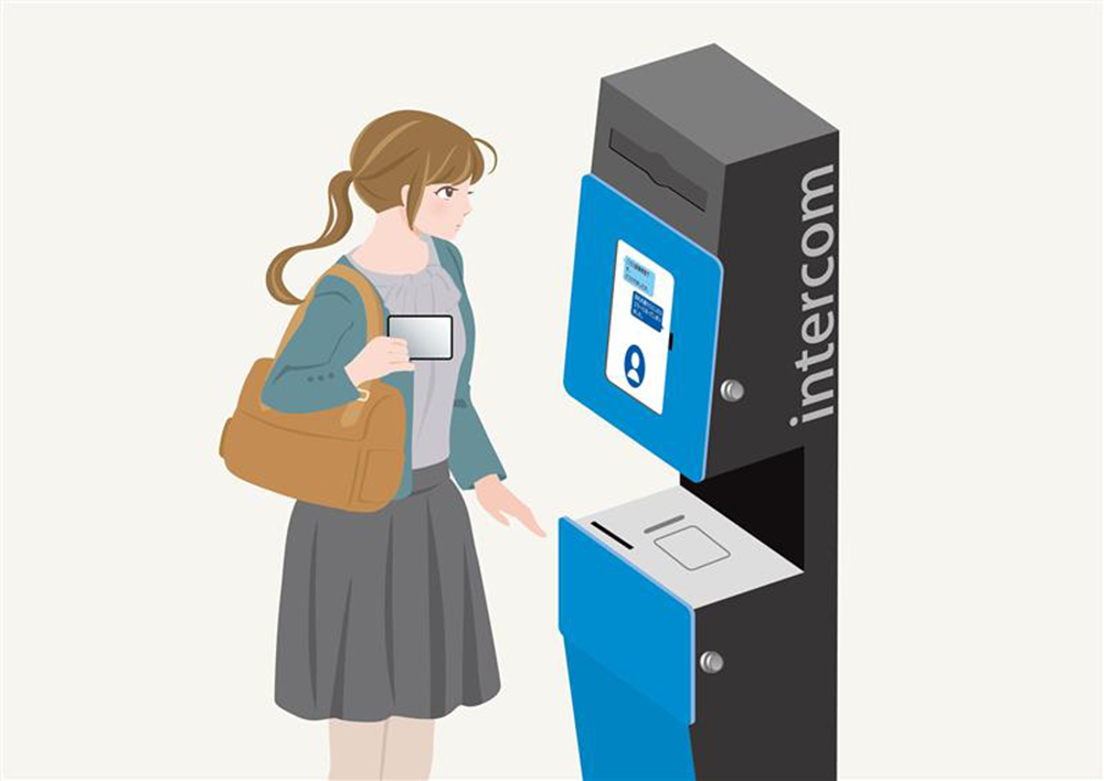 お客さまがご用件をお話しする図