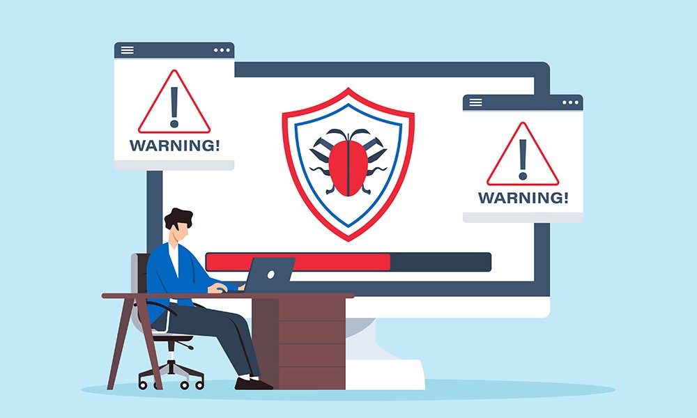 ①ランサムウェアのイメージ画像